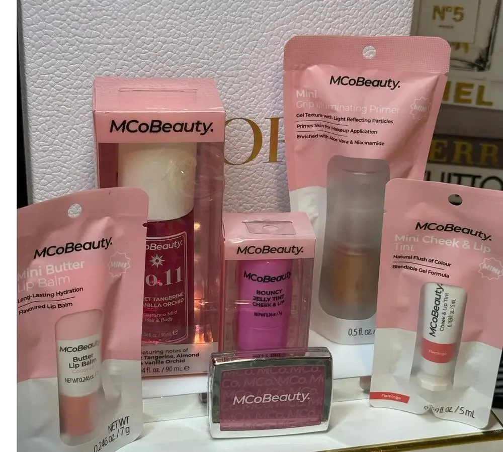 MCoBeauty 6 Pc BUNDLE - Mist, Blush, Lip & Cheek Tint, & Lip Balm